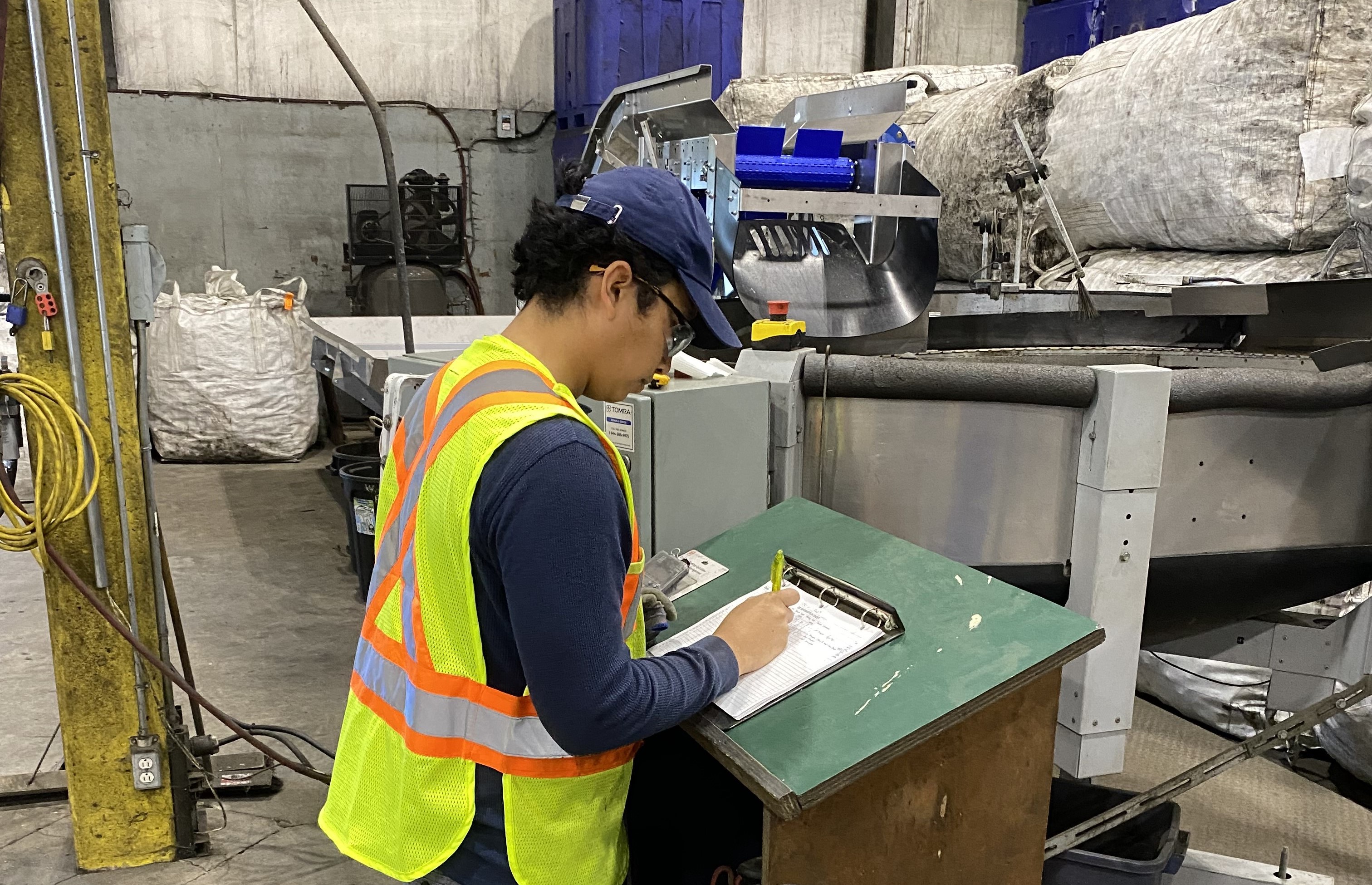 Gerardo working at the Kemptown Warehouse