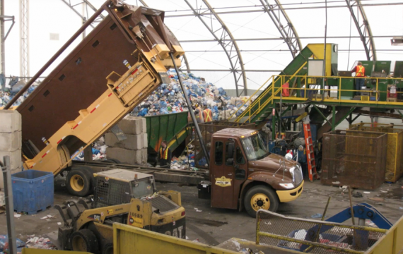 Waste management sorting facility