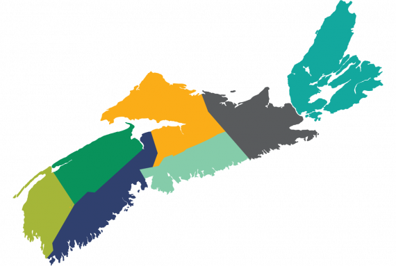 Nova Scotia Regions Map